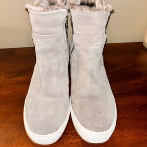 Women's Suede Wedge Sneaker